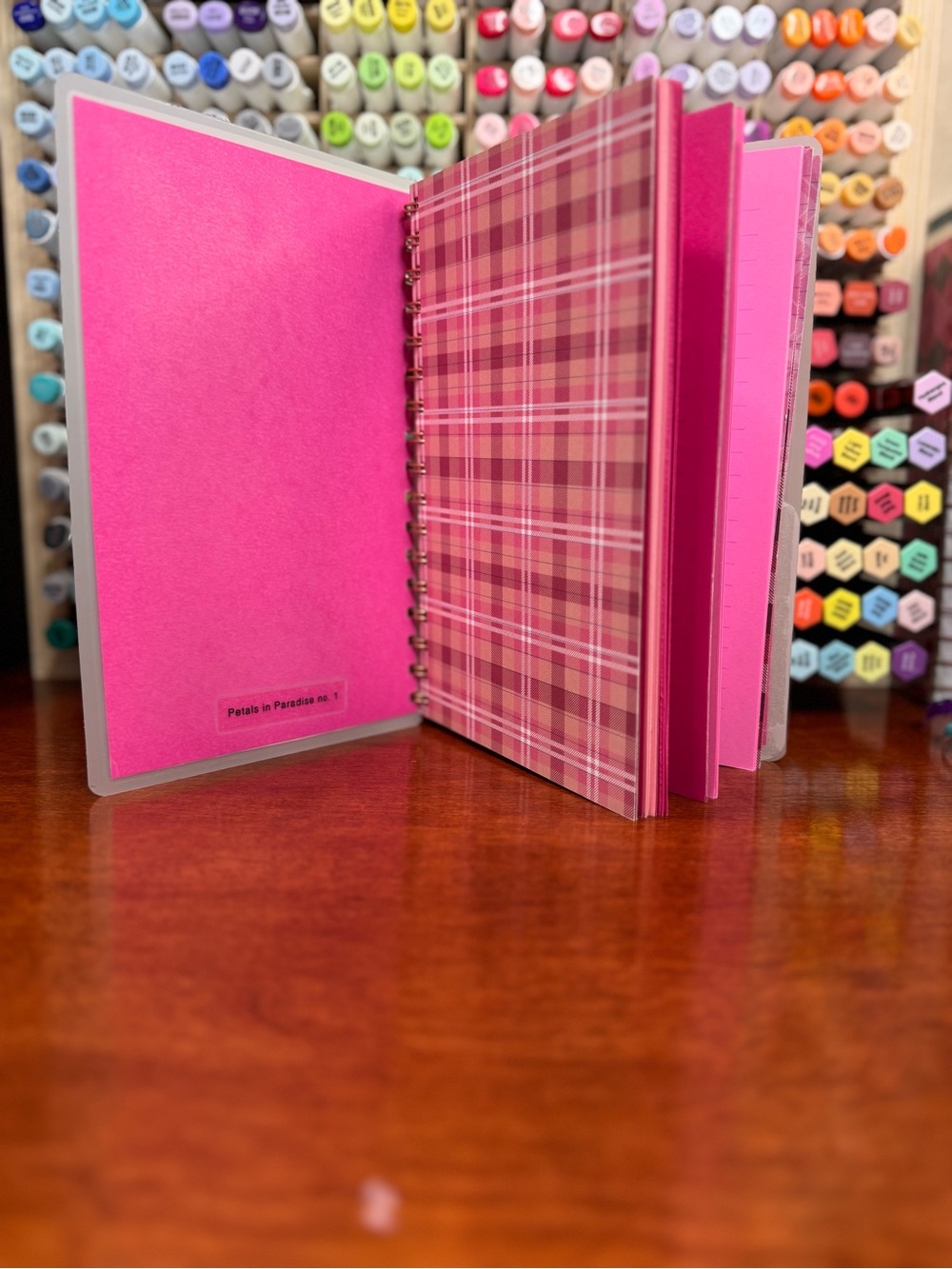 Handmade Notebook — Cream & Pink - Picture 6 of 16